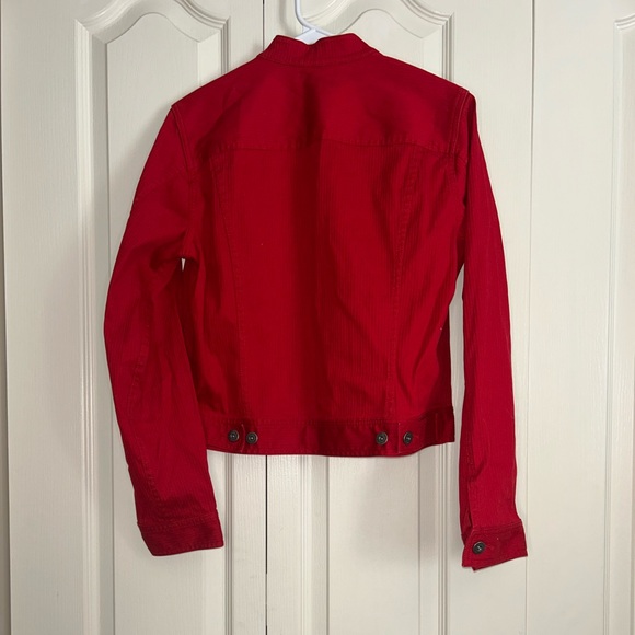 Red Button-Up Jacket - Picture 2 of 3